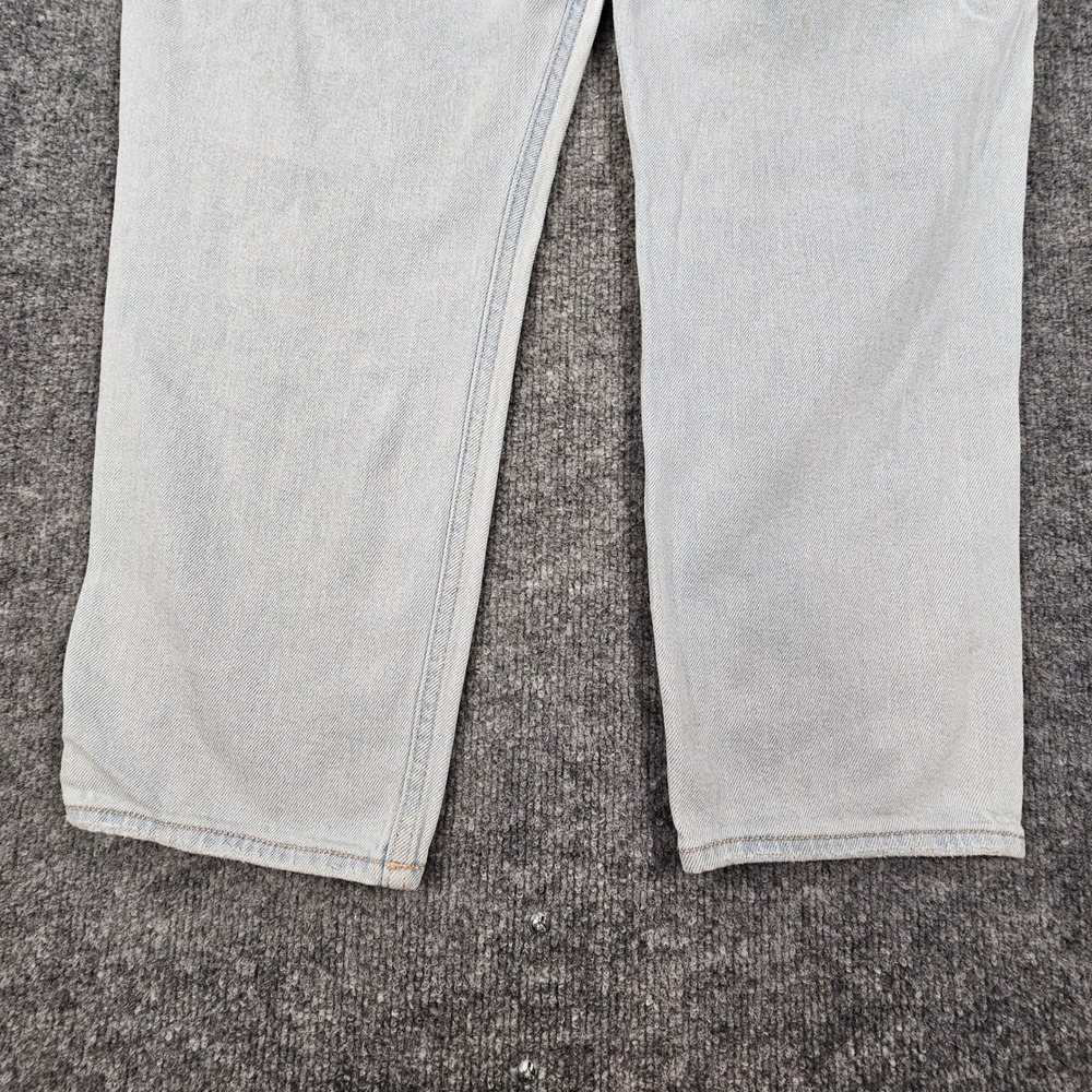 Hollister Curvy High Rise Mom Jeans Womens 13R W31 L27 Light Wash Distressed - Picture 9 of 13